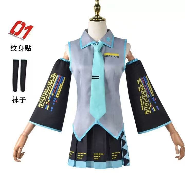 Hatsune Miku Official Costume Cosplay Outfit Girl Anime Role-Playing Clothing JK Women's Suit