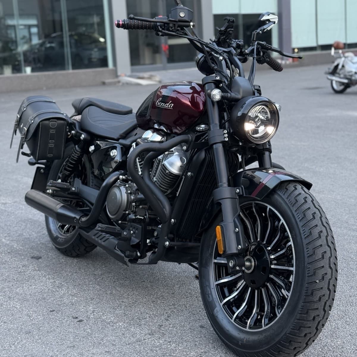 2024 Benda Grey Stone 250 Retro Cruiser Motorcycle - High Appearance, Black Warrior Style, 250cc Fuel Motorcycle