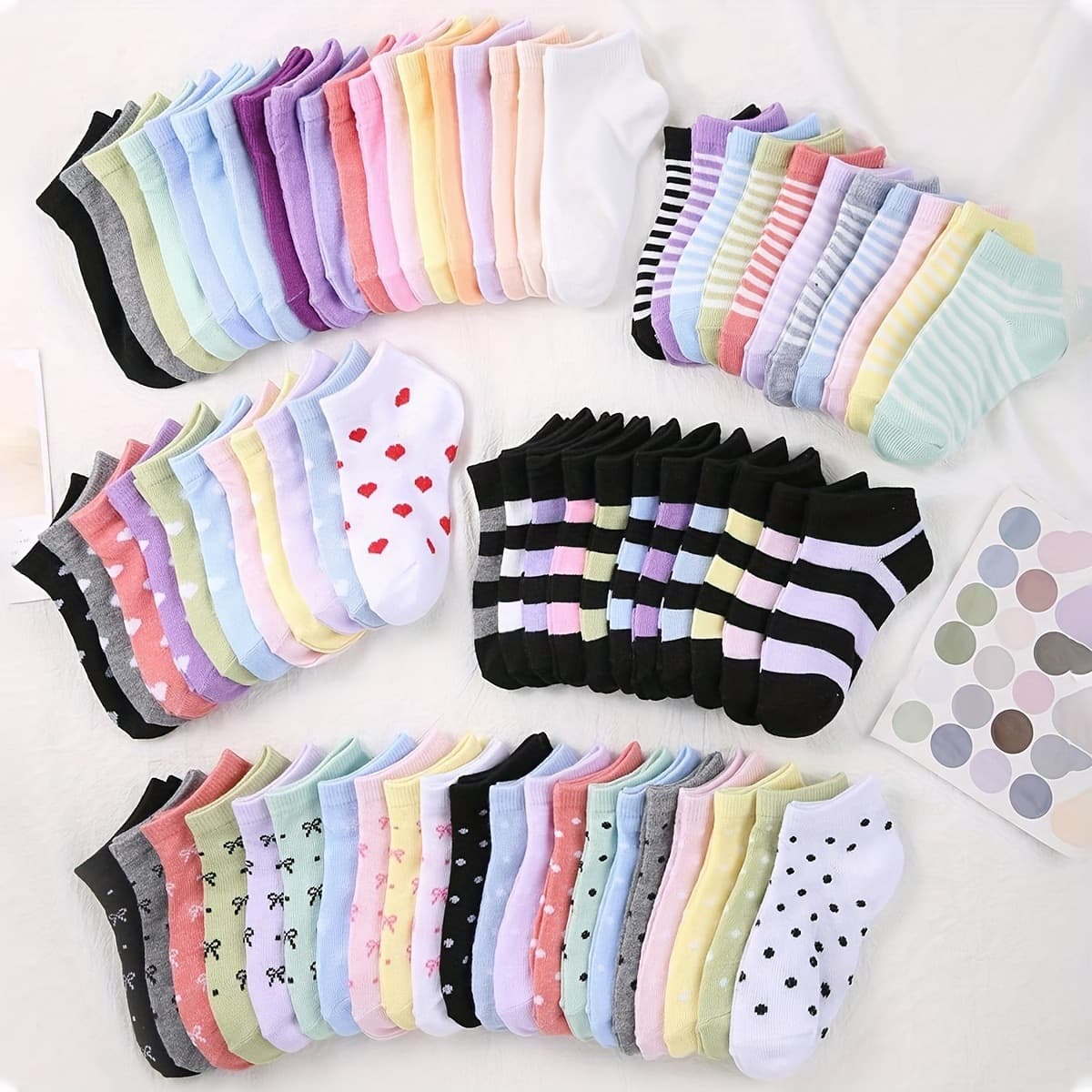 B 34760 Thin Cartoon Casual Socks for Women