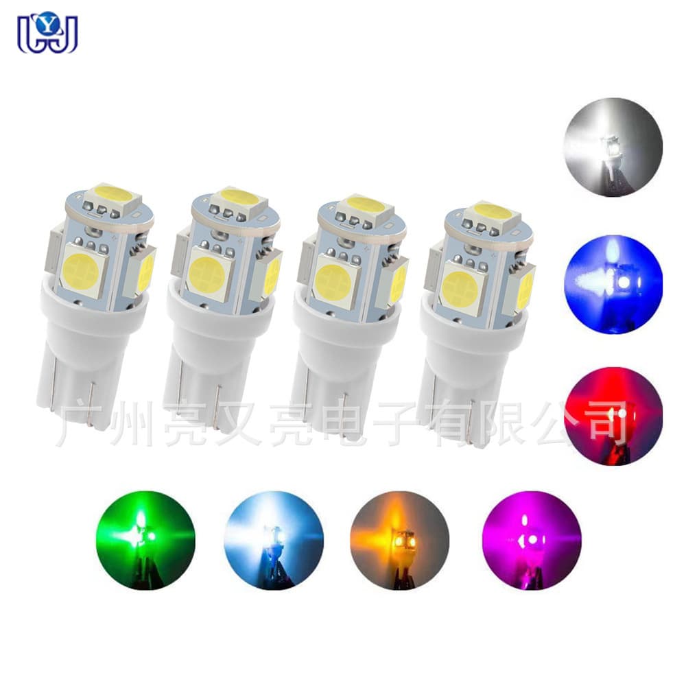 24V 6V 12V W5W T10 5050 5SMD Position Light Car Reading Light License Plate Light LED Bulb