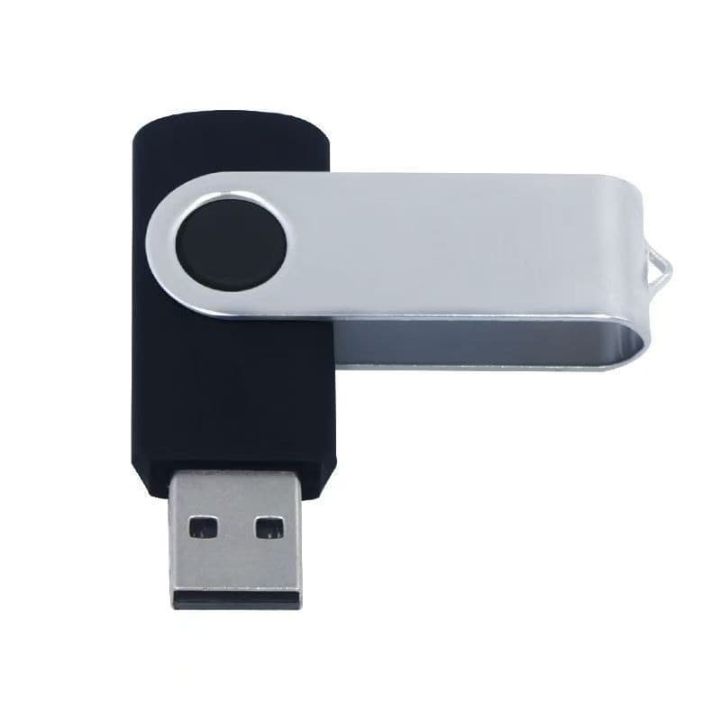 Rotating USB Flash Drive 32G Metal USB Drive with Custom Corporate Logo Engraving, High-Speed 64G Large Capacity 128g Pen Drive Business Gift