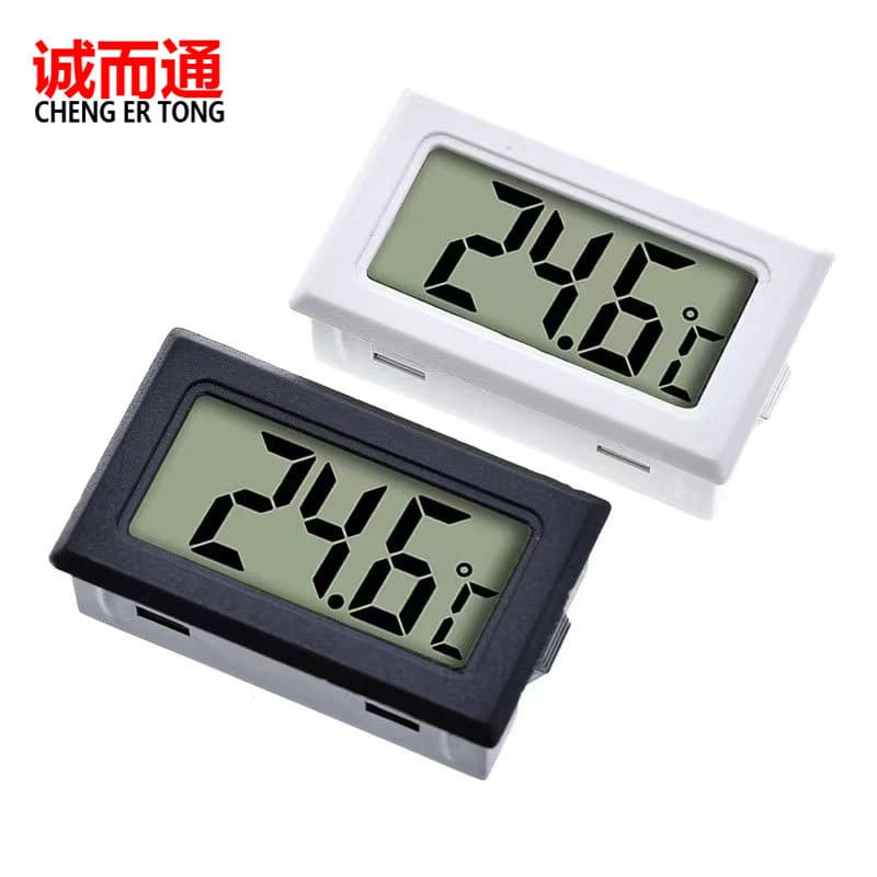 LCD digital display thermometer, aquarium refrigerator embedded electronic thermometer, built-in thermometer without wires
