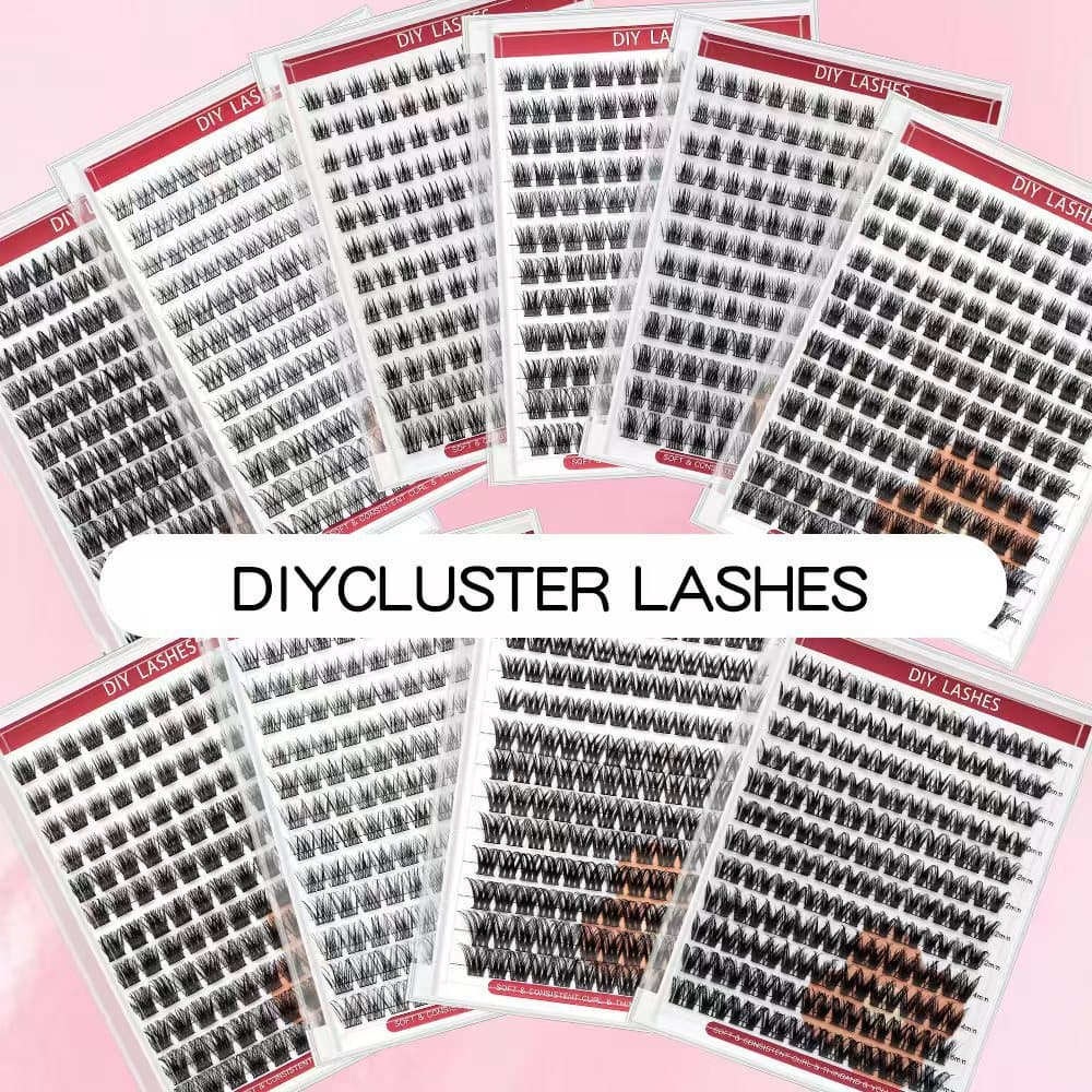 Cross-border DIY Cluster Lashes Natural Thick False Lashes Hot Selling for Export to Europe and America