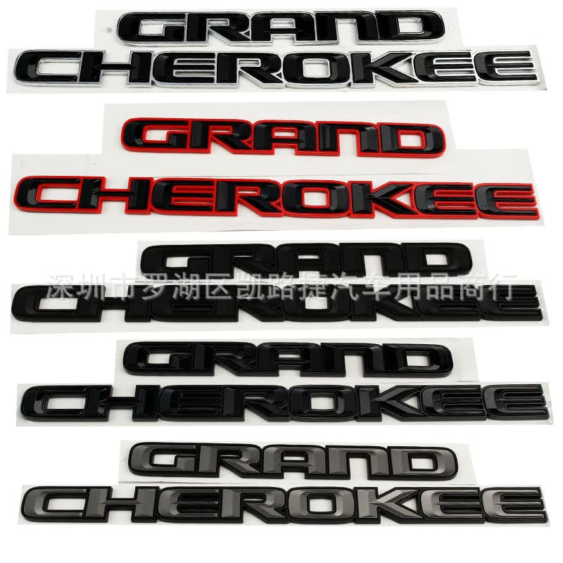 Fender side emblem and door badge for Jeep Grand Cherokee