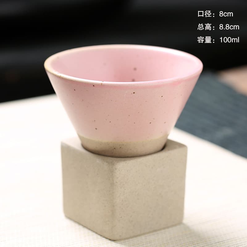 Japanese-style rustic ceramic mug for stove-top tea brewing, trending cross-border bestseller, retro water cup, tapered coffee cup