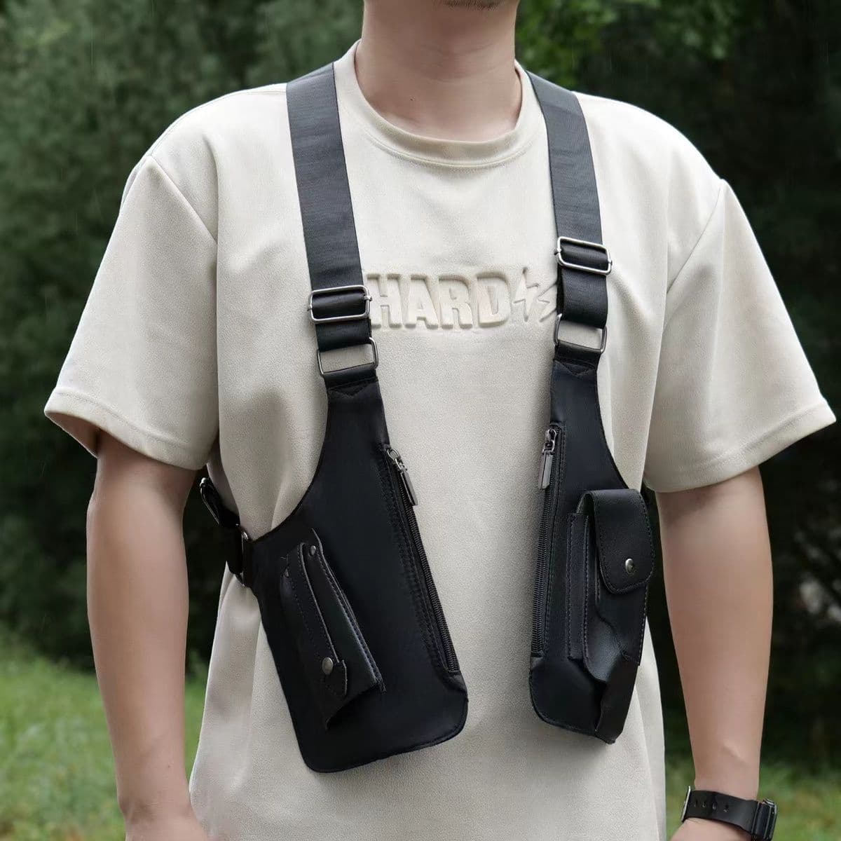 Strap-style phone bag, concealed underarm anti-theft outdoor tactical multifunctional agent phone fashion backpack