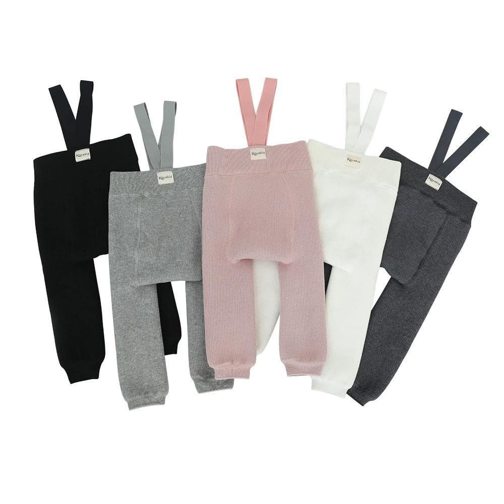 Unisex Fleece-Lined Leggings Korean Style Overalls Weightlifting Pants Baby Infant Autumn Winter PP Thickened Belly Protection Big Cotton Pants