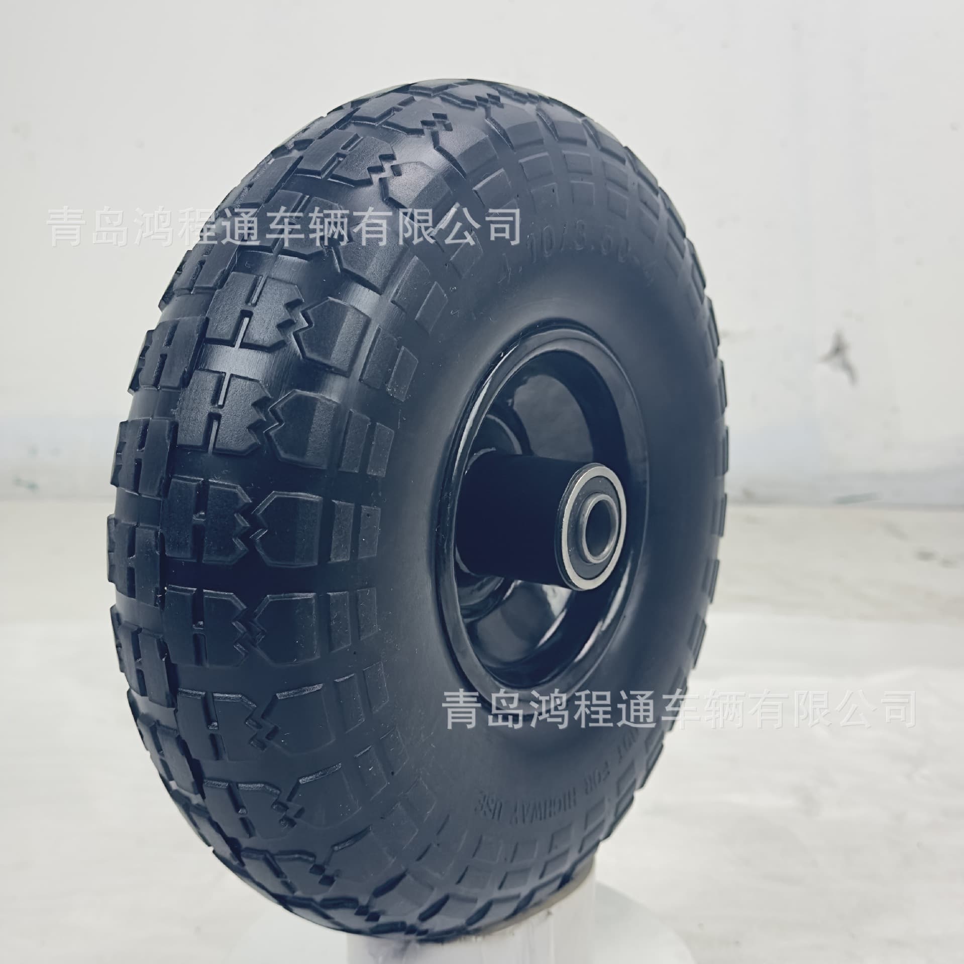 10-inch metal hub with 4.10/3.50-4 polyurethane tire, high load capacity 440LB
