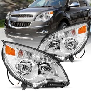 Compatible with Chevrolet Equinox Headlight 2010-2015 Chevy Equinox LS Headlamp Assembly