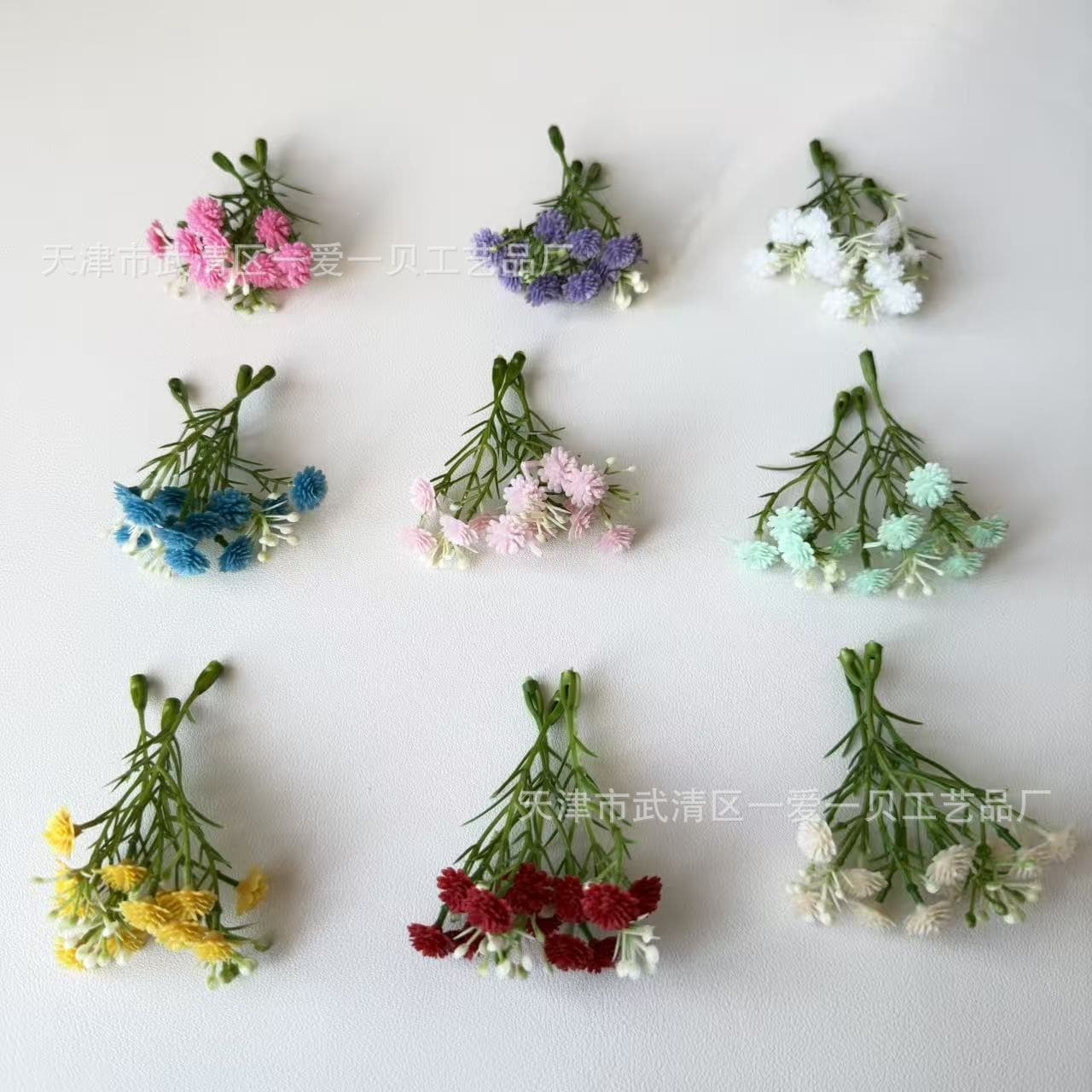 Soft glue baby's breath flower string high-end realistic simulation baby's breath bonsai flower basket gift box decorative flower arrangement accessories