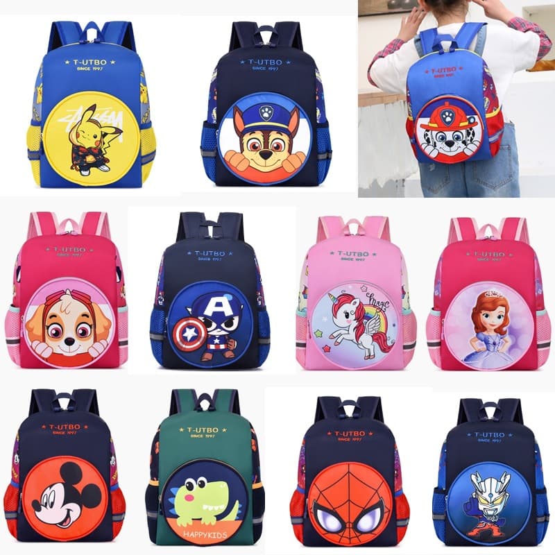 New Style Children's Backpack for Ages 2-6, Kindergarten Preschool Large and Small Classes Unisex Cute Cartoon Backpack