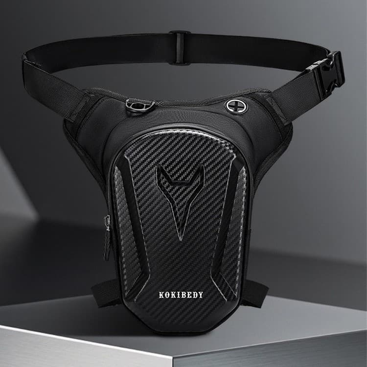 EVA Bag Versatile Motorcycle Hard Shell Water-Resistant Leg Bag Men's Casual Riding Waist Bag Outdoor Motorbike Crossbody Bag