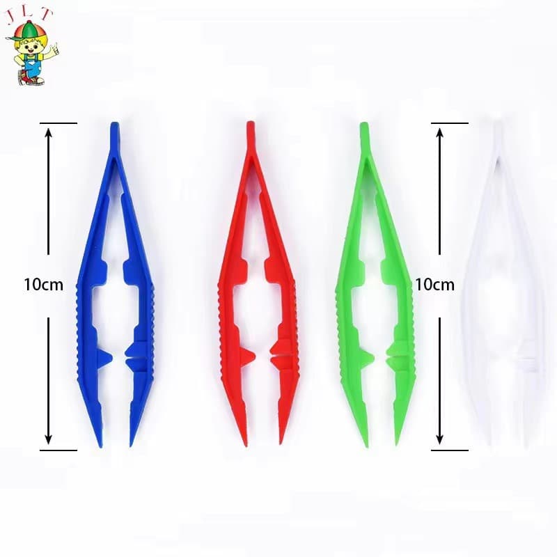 Plastic Tweezers for Perler Beads, Bead Picking Tool, Perler Bead Accessories, DIY Craft Clips for Children