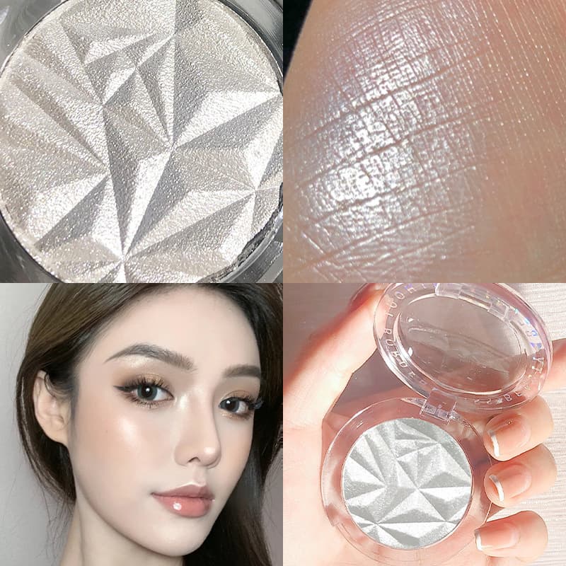 Trendy Diamond Highlighter Blush Fairy Sparkle Powder Shimmer Brightening Contour Face Shadow Powder