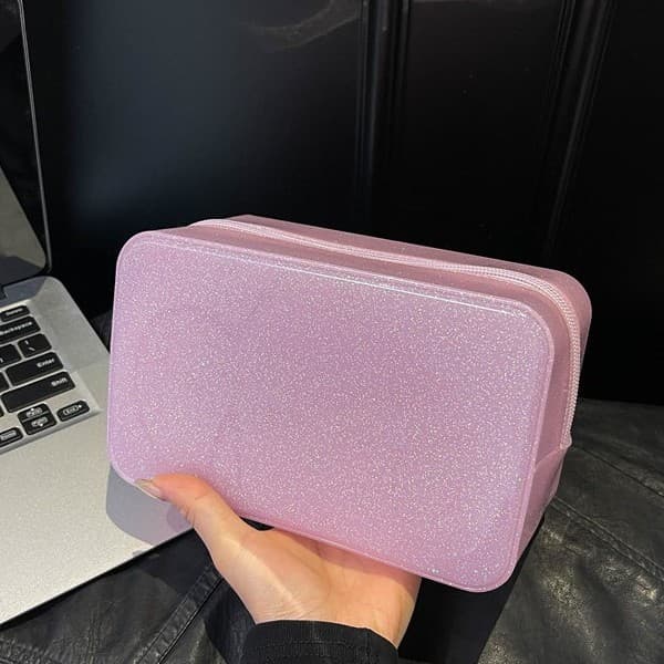 Portable Minimalist Mini PVC Square Jewelry Box Ring Box Bracelet Necklace Earring Storage Box High-End Jewelry Case