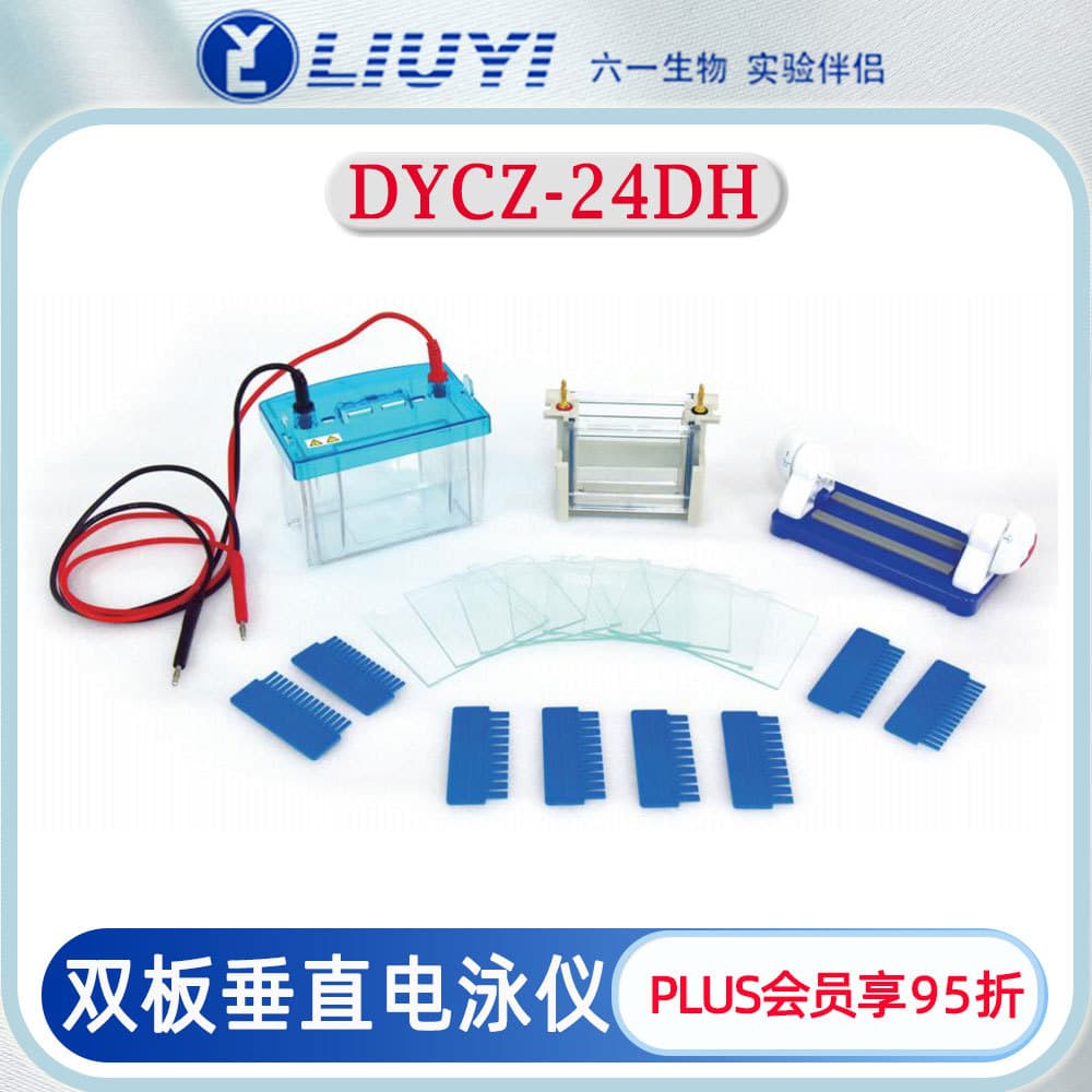 Beijing Liuyi Dual-Plate Vertical Electrophoresis System DYCZ-24DH with In-Situ Gel Preparation Function for Protein Gel Electrophoresis
