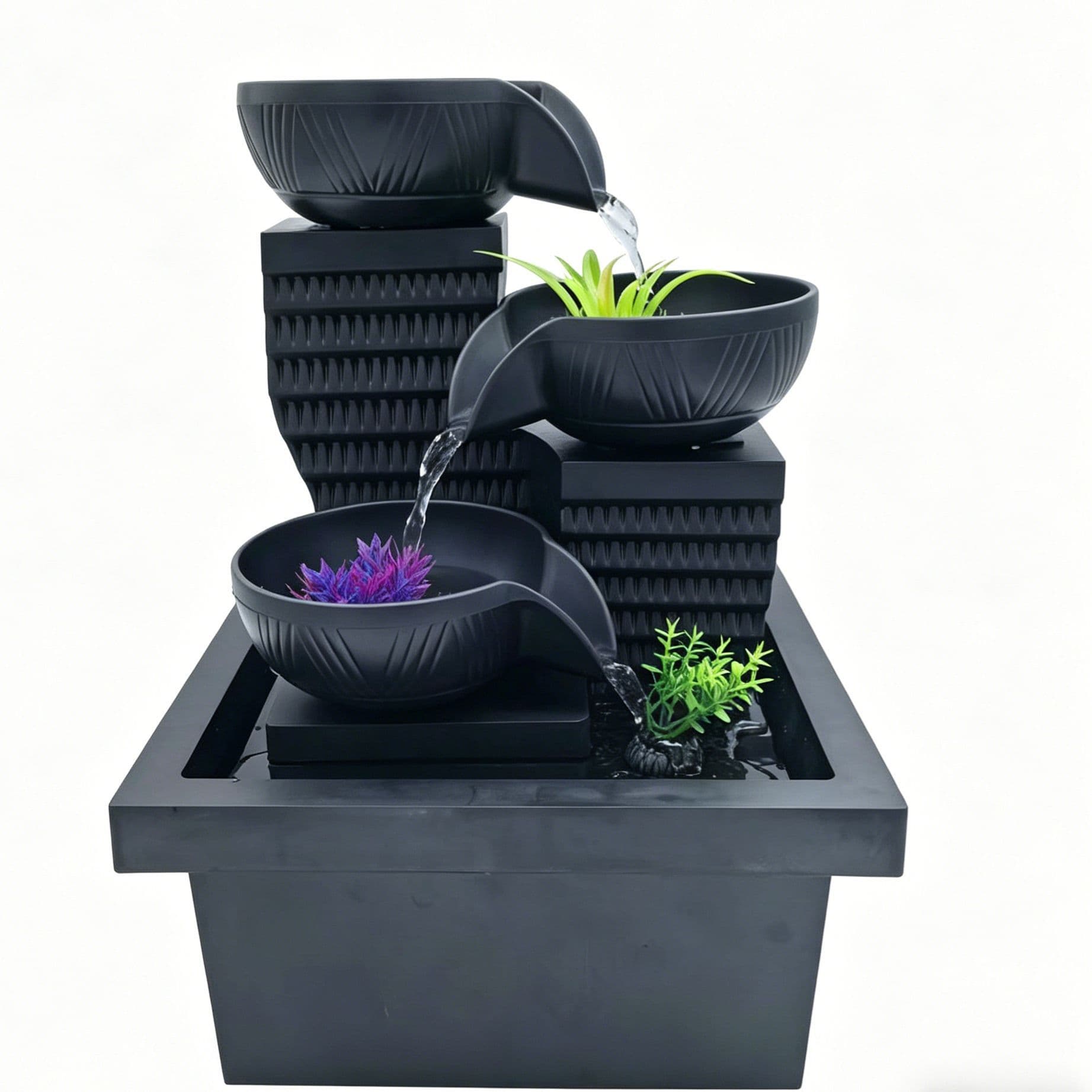 New desktop flowing water ornaments office desktop fountain indoor Zen wealth feng shui flowing water decorative water feature