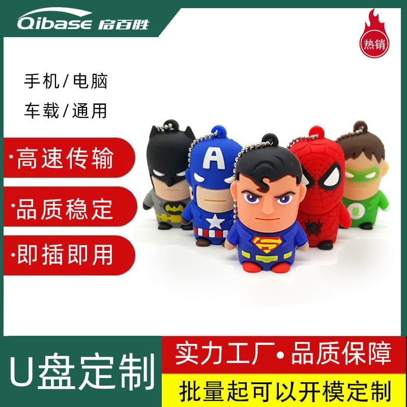 Cute Cartoon USB Flash Drive Personalized Engraving Creative 8G 16G 32G 64G U Disk Memory Stick for Business Promotional Gifts