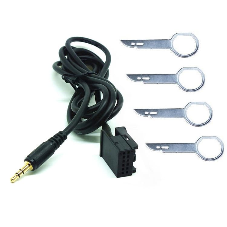 Compatible Ford Audio Cable Fiesta/Focus/PUMA/MK2/MK3/S-MAX AUX Male Audio Cable