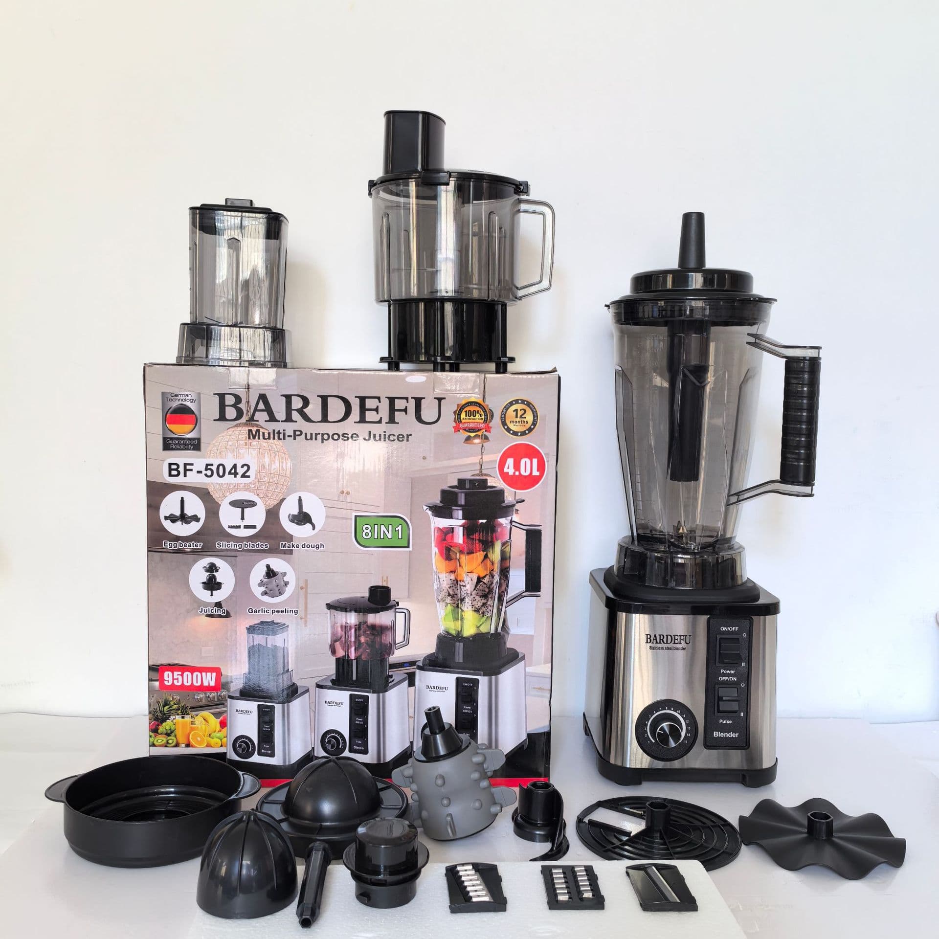 Mixer Cross-border North America Europe Stainless Steel Large Capacity Metal Blender Meat Grinder Juicer Commercial Processor