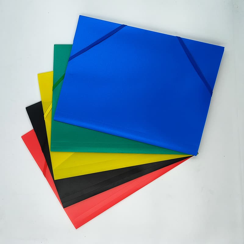A4 bundled rope bag elastic rope file folder foldable three-dimensional elastic rope file box office learning storage bundled rope clip