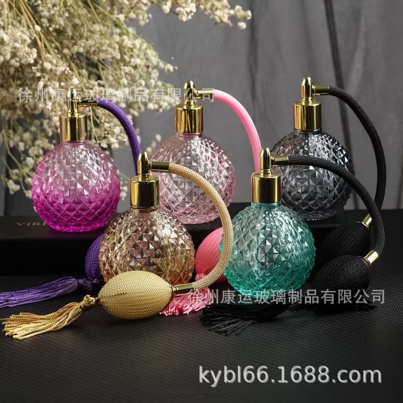 Airbag Perfume Spray Bottle 100ml Vintage Long Tassel Airbag Perfume Bottle Spray Bottle Starry Sky Bottle Hot Selling