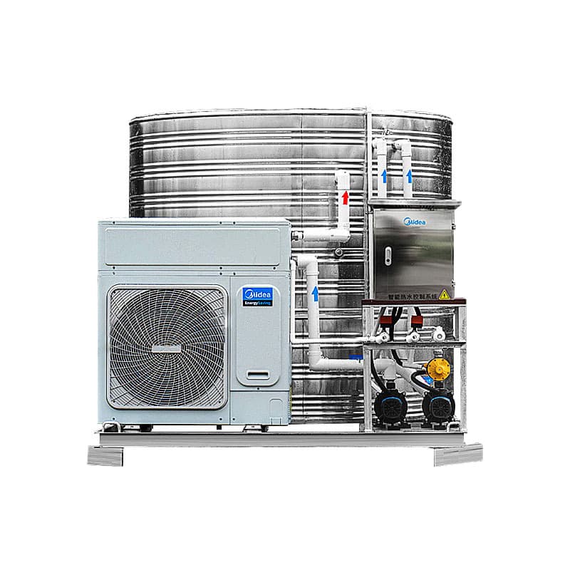 Midea Integrated Commercial Air Energy Water Heater, 3HP 2-Ton Model RSJ-100/MN1-5R0