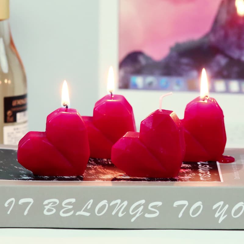 Wholesale Heart-Shaped Aromatherapy Candle, Handmade Premium Valentine's Day Wedding Favor Scented Candle