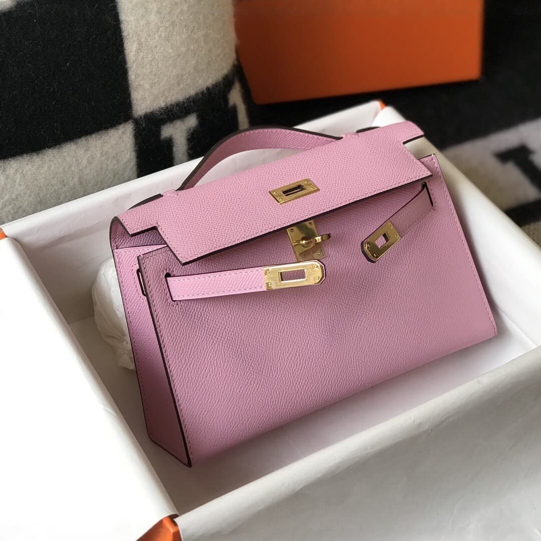 hjia epsom genuine leather Kelly bag 22cm high-end quality 1:1 pair wholesale portable mini bag for women