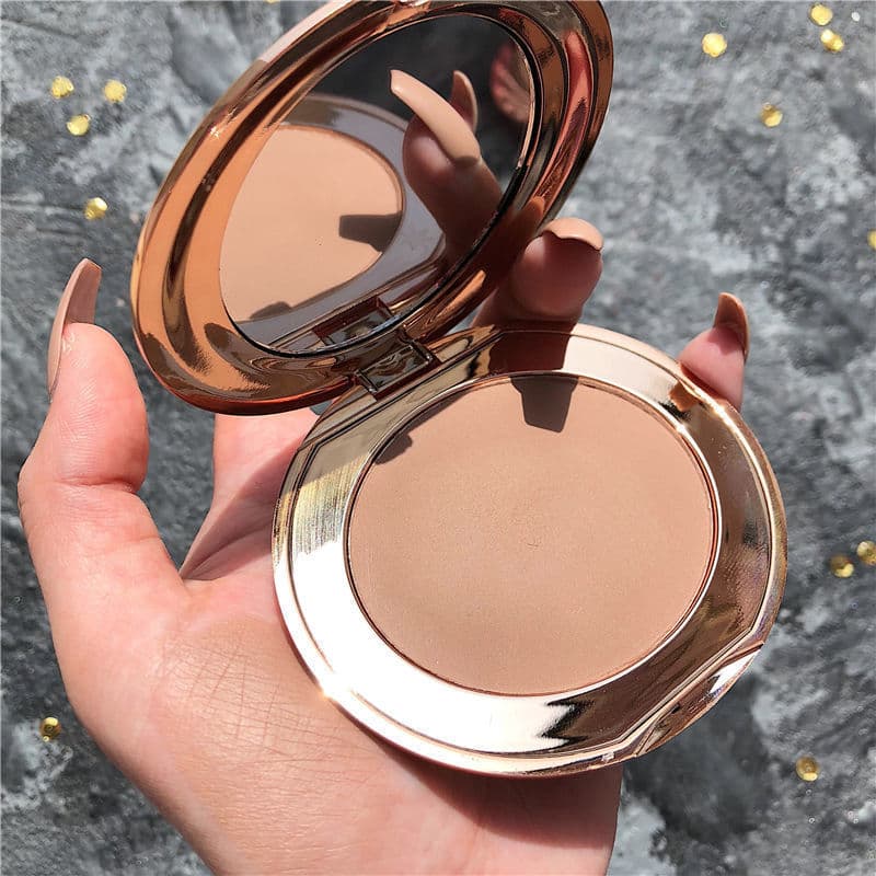 Contour Palette Shadow Nose Shadow Side Shadow All-in-One Powder Compact Gray Brown Matte 3-in-1 Set Hairline Filler for Women