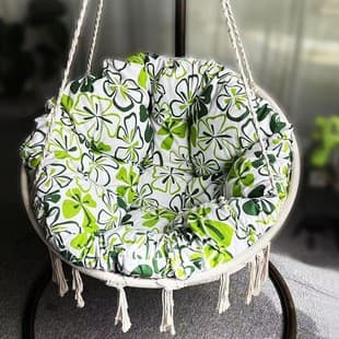 Hanging Basket Cushion Nest Swing Single Hanging Chair Cushion Removable and Washable Round Rattan Chair Cradle Cushion Thickened
