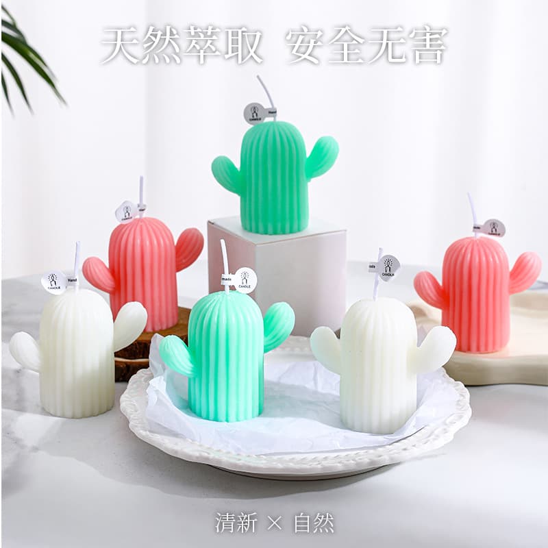 Cactus Candle, Aromatherapy Candle, Handmade Scented Candle, Simulation Wax Creative Atmosphere, Souvenir Gift for Home