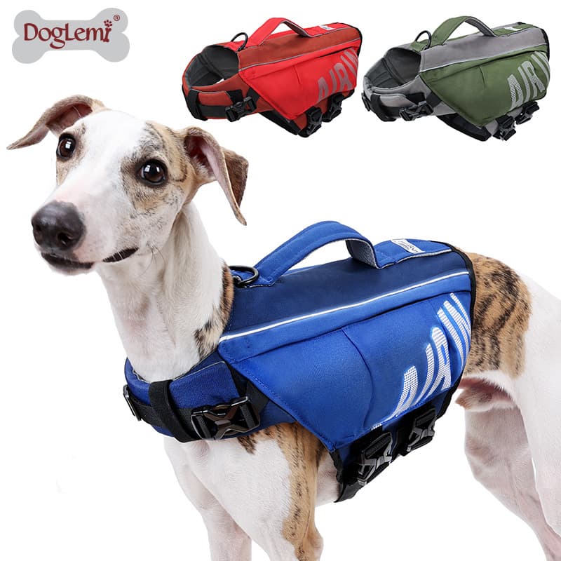Dog Swimwear Outdoor Training Dog Swimsuit Pet Reflective Design Life Jacket Dog Inflatable Airbag Life Jacket
