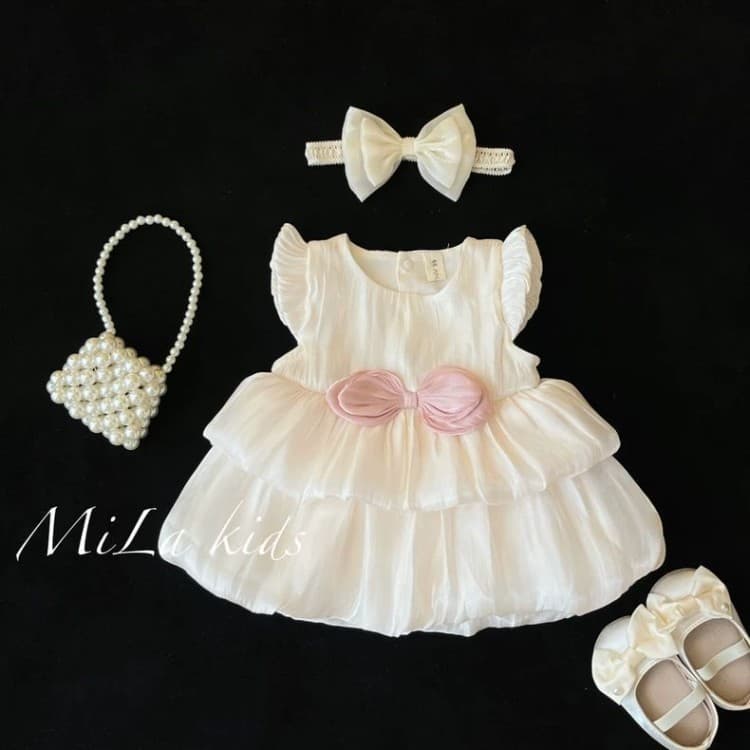 Baby Princess Dress Summer 26 Collection, Baby Bodysuit Dress, Small Months 100 Days 1 Year Old High-End Gown Cake Dress