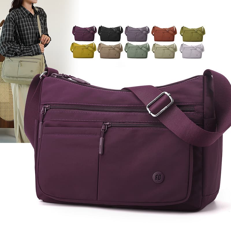 Aotian's new outdoor versatile casual bag for women, large capacity shoulder/crossbody bag with multiple compartments, fabric bag #37032