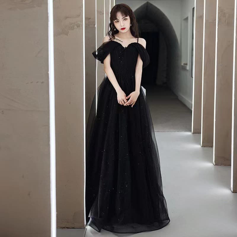 Student art exam piano performance dress 18-year-old coming of age ceremony light luxury niche high-end host banquet elegant long dress