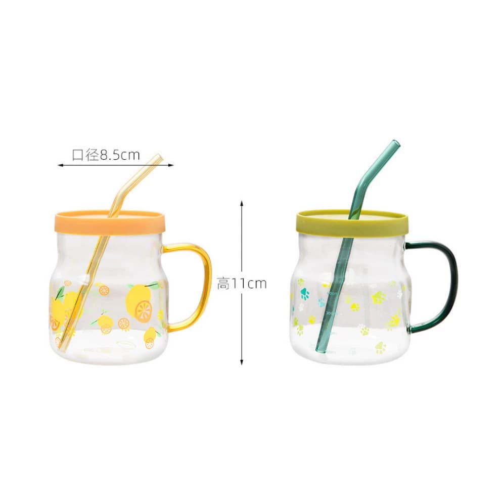High-Temperature Resistant Extra Large Capacity Juice Pitcher, Borosilicate Glass Household Cold Water Pitcher, Simple Style with Lid for Refrigerator, Flower Tea Pot