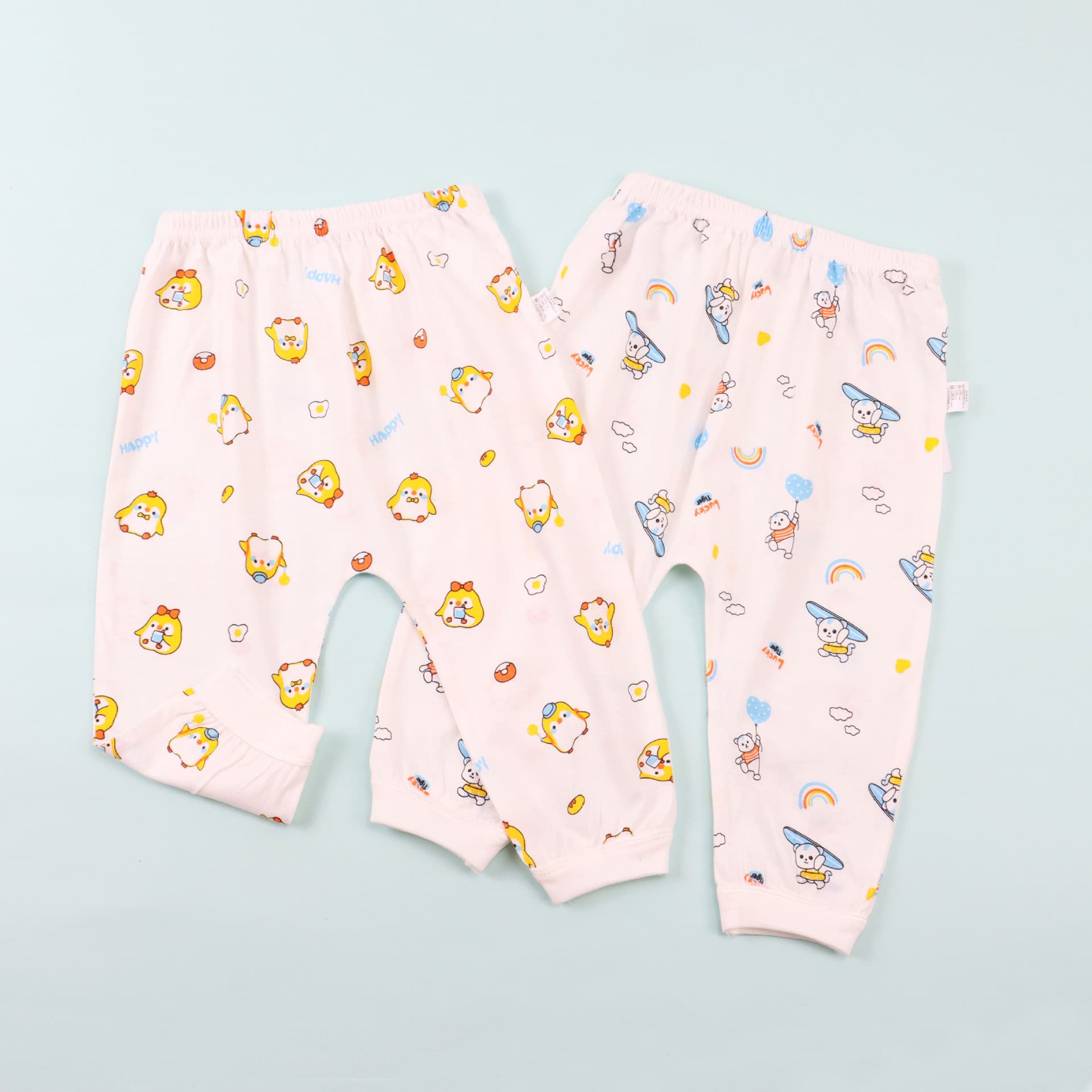 Baby Diaper Pants Spring/Summer Thin A-Class Infant Long Pants Pure Cotton Boys Girls Home Air Conditioning Toddler Pants