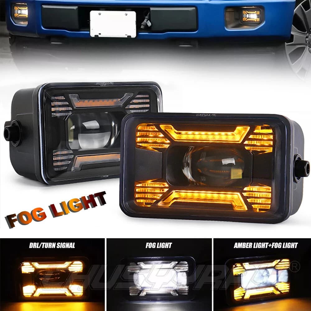 New Cross-Border Product for F-150 Raptor US Spec 15-16 Modification LED Front Fog Light with Daytime Running Light