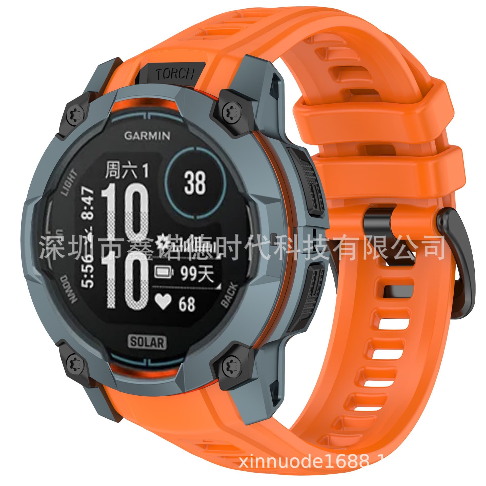 Compatible with Garmin Instinct 3 Watch Silicone Strap Official Same Style Silicone Wristband Garmin Sports Wristband