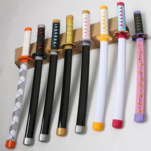 Demon Slayer 45cm Nichirin Sword Zoro Shusui Prop Cosplay Tanjiro Zenitsu Rengoku Tokito Weapon