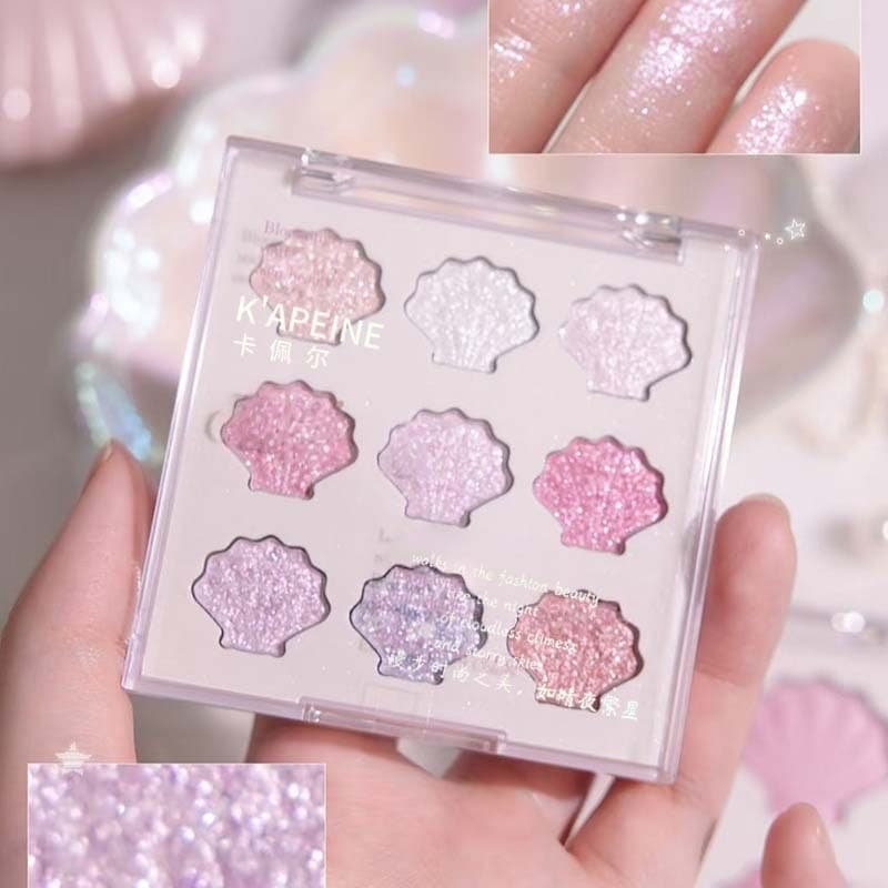 Capel Shell Eyeshadow Palette Dream Plate Pearl Eyeshadow Palette Low Saturation Cosmetics Beauty Eyeshadow