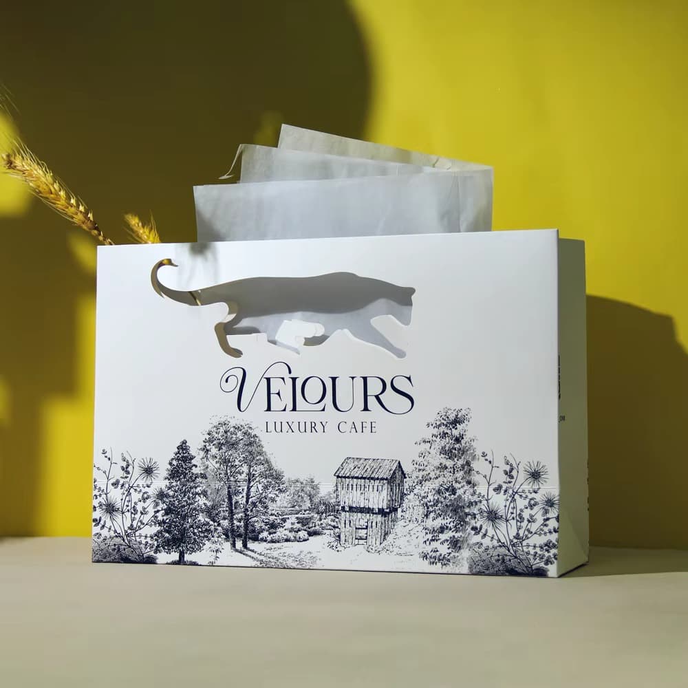 High Luxury Style European Tote Bags Manufacturer Paper Shopping Bags Retail Paper Bags Food and Retail Shopping Bags