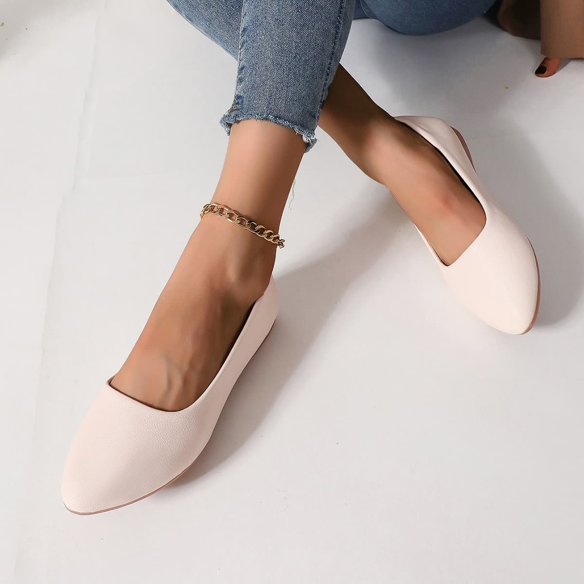 New Comfortable Flats: Elegant Pointed-Toe Soft Leather Work Shoes, Summer Loafers, Slip-On Women's Shoes