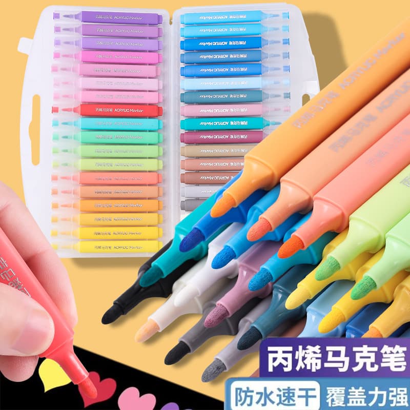 Liquid Acrylic Marker Pen 96 Colors Non-Bleeding Blendable Art Markers for Students Cross-Border Watercolor Pens