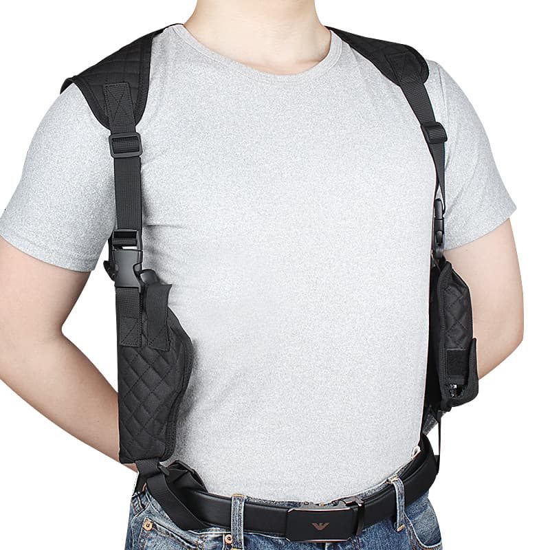 Amazon Outdoor Double Shoulder Nylon Underarm Holster Portable Tactical Holster Hidden Double Underarm Holster
