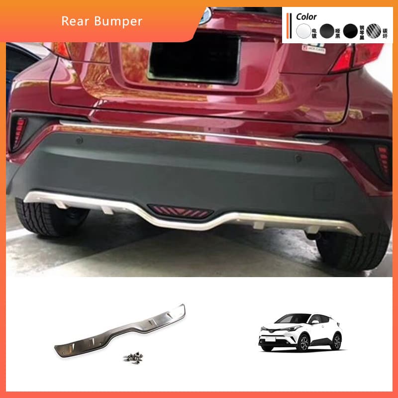 Rear Bumper Protector for 2016-2023 Izoa C-HR, CHR Rear Bumper Guard Modification Front and Rear Bumper, Suitable for Rear Protector
