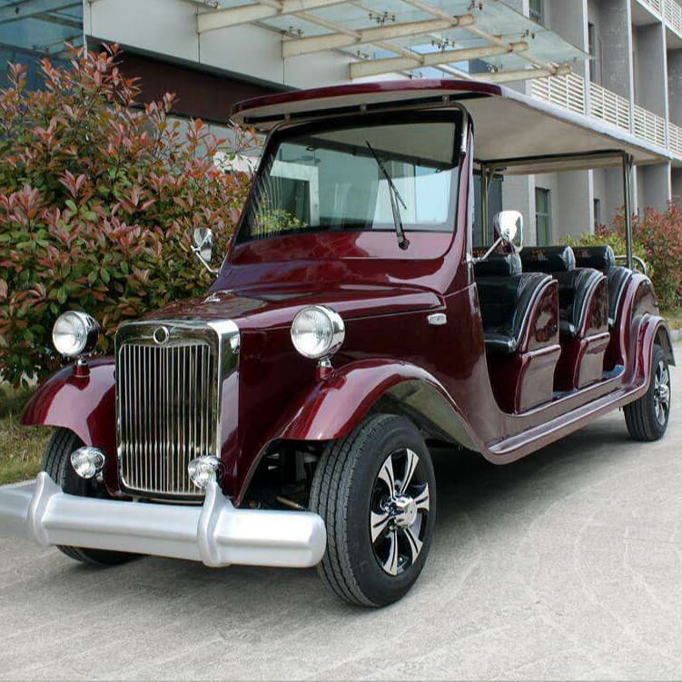 8-Seat Electric Sightseeing 4-Wheel Tourist Golf Cart for Sales Office, Property Viewing, Shuttle, and Waiting Areas