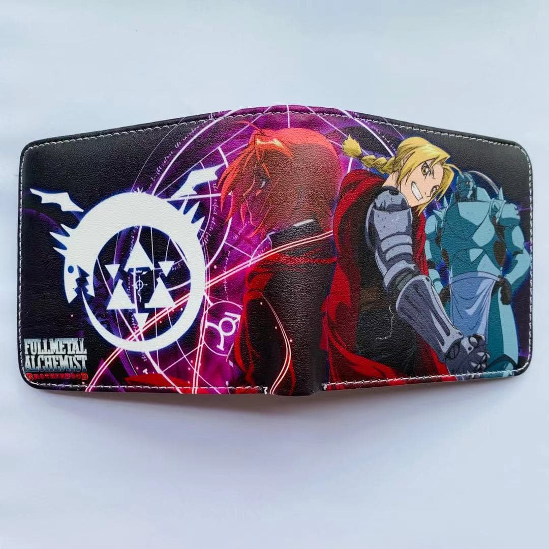 Fullmetal Alchemist Wallet Anime Merch Edward Short Wallet Unisex Birthday Gift Anime Wallet Billfold