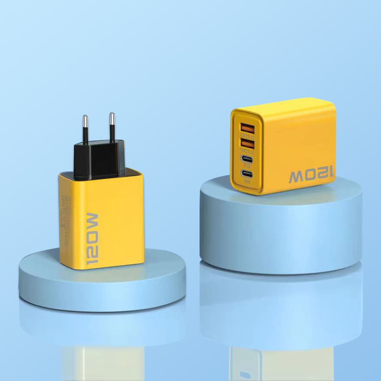 Compatible with Apple Charger Multi-Port US/EU/UK Dual Type-C 120W Charging Head Cross-Border Phone USB Set